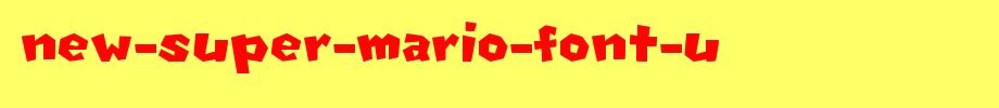 New-Super-Mario-Font-U.ttf(字体效果展示)