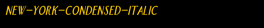 New-York-Condensed-Italic.ttf
(Art font online converter effect display)