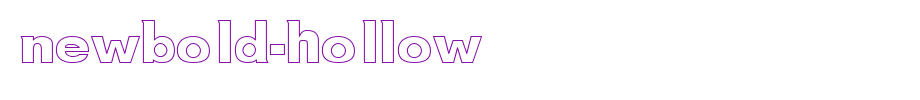 NewBold-Hollow.ttf
(Art font online converter effect display)
