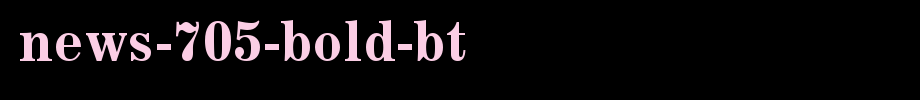 News-705-Bold-BT.ttf
(Art font online converter effect display)