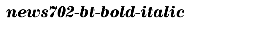 News702-BT-Bold-Italic.ttf
(Art font online converter effect display)