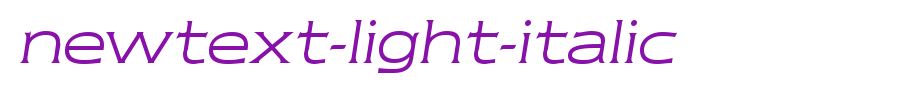 Newtext-Light-Italic.ttf(字体效果展示)