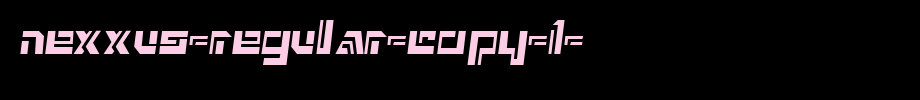 Nexxus-Regular-copy-1-.ttf(字体效果展示)