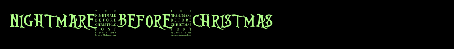 Nightmare-Before-Christmas.ttf(字体效果展示)