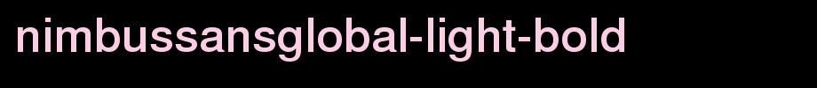 NimbusSansGlobal-Light-Bold.ttf(字体效果展示)