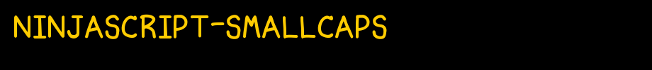 Ninjascript-Smallcaps.ttf
(Art font online converter effect display)