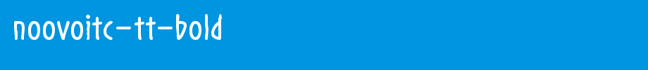 NoovoITC-TT-Bold.ttf(字体效果展示)