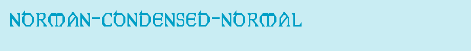 Norman-Condensed-Normal.ttf(字体效果展示)
