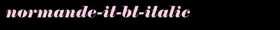 Normande-It-BT-Italic.ttf
(Art font online converter effect display)