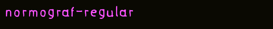 Normograf-Regular.ttf
(Art font online converter effect display)