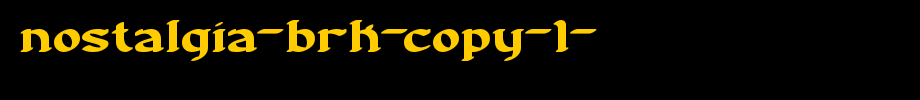 Nostalgia-BRK-copy-1-.ttf
(Art font online converter effect display)