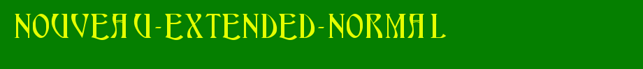 Nouveau-Extended-Normal.ttf
(Art font online converter effect display)