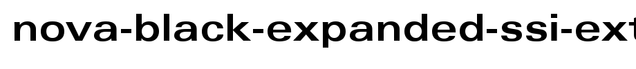 Nova-Black-Expanded-SSi-Extra-Bold-Expanded.ttf(字体效果展示)