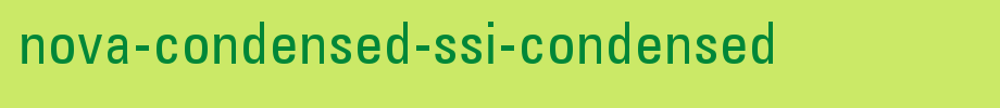 Nova-Condensed-SSi-Condensed.ttf(字体效果展示)