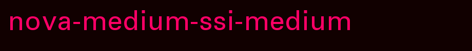 Nova-Medium-SSi-Medium.ttf
(Art font online converter effect display)
