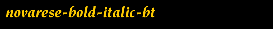 Novarese-Bold-Italic-BT.ttf
(Art font online converter effect display)