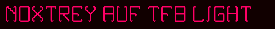 Noxtrey-Auf-tfb-light.ttf
(Art font online converter effect display)