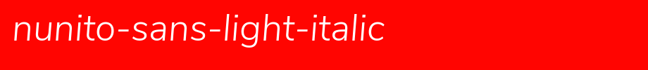 Nunito-Sans-Light-Italic.ttf(字体效果展示)
