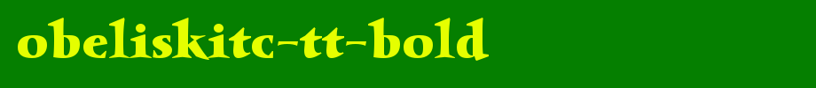 ObeliskITC-TT-Bold.ttf英文字体下载