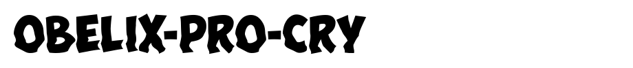 Obelix-Pro-Cry.ttf English font download