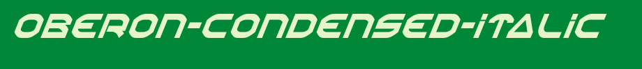 Oberon-Condensed-Italic.ttf英文字体下载