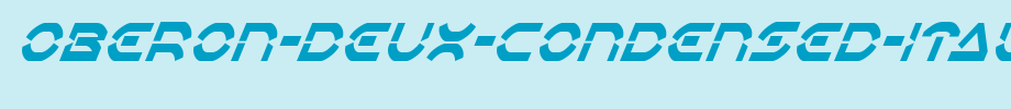 Oberon-Deux-Condensed-Italic.ttf英文字体下载(字体效果展示)