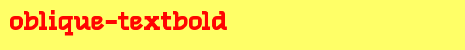 Oblique-TextBold.ttf English font download
(Art font online converter effect display)