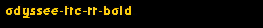 Odyssee-ITC-TT-Bold.ttf English font download