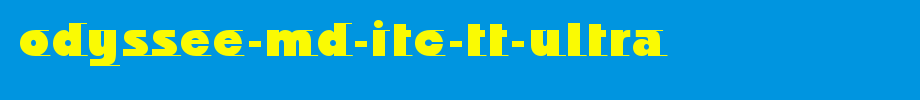 English font download of Odyssee-Md-ITC-TT-Ultra.ttf
(Art font online converter effect display)