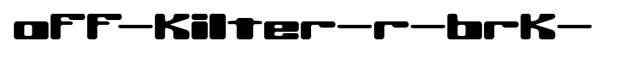 Off-Kilter-R-BRK-.ttf English font download
(Art font online converter effect display)