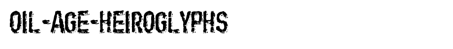 English font download of Oil-Age-Heiroglyphs.ttf