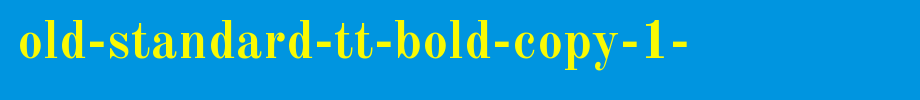 Old-standard-TT-bold-copy-1-.TTF English font download
(Art font online converter effect display)