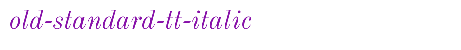 English font download of Old-Standard-TT-Italic.ttf