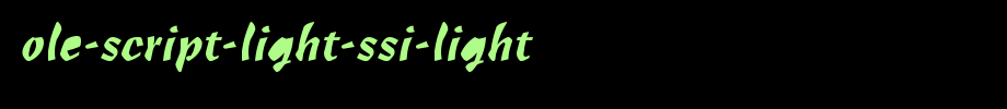 English font download of Ole-Script-Light-SSi-Light.ttf