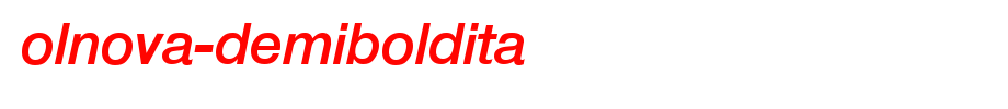 Olnova-demibolita. TTF English font download
(Art font online converter effect display)