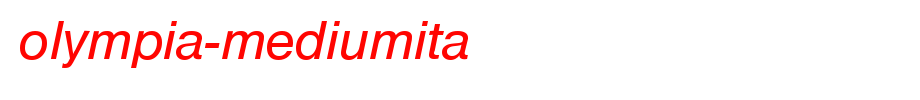 Olympia-MediumIta.ttf English font download
(Art font online converter effect display)