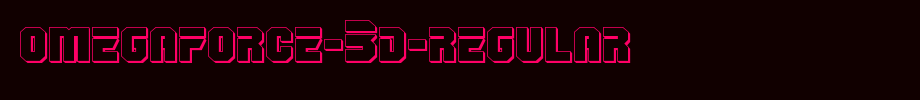 English font download of OmegaForce-3D-Regular.ttf