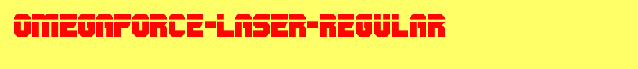 English font download of OmegaForce-Laser-Regular.ttf