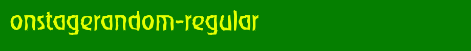 OnStageRandom-Regular.ttf English font download
(Art font online converter effect display)