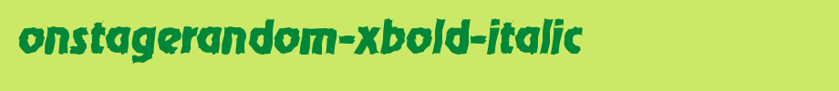 OnStageRandom-Xbold-Italic.ttf English font download