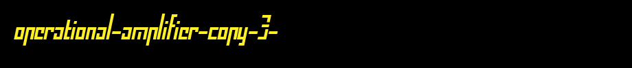 Operational-Amplifier-copy-3-.ttf英文字体下载(字体效果展示)