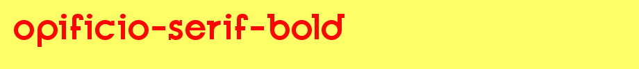 Opificio-Serif-Bold.ttf英文字体下载
