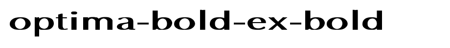 Optima-Bold-Ex-Bold.ttf English font download