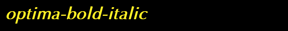 Optima-Bold-Italic.ttf English font download
