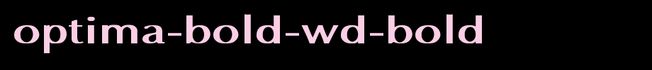 Optima-Bold-Wd-Bold.ttf English font download