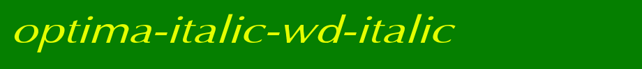 Optima-Italic-Wd-Italic.ttf English font download