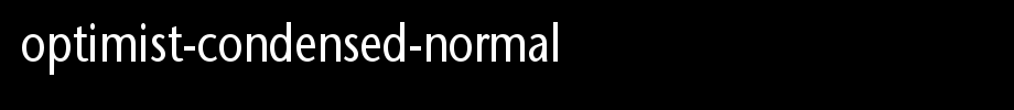 Optimist-Condensed-Normal.ttf English font download