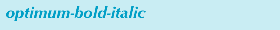 Optimal-bold-italic.ttf English font download
(Art font online converter effect display)