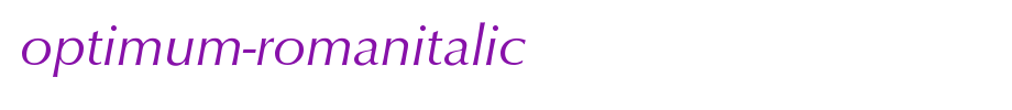 Optimum-RomanItalic.ttf English font download
(Art font online converter effect display)