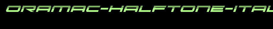 Oramac-halfone-italic.ttf English font download
(Art font online converter effect display)